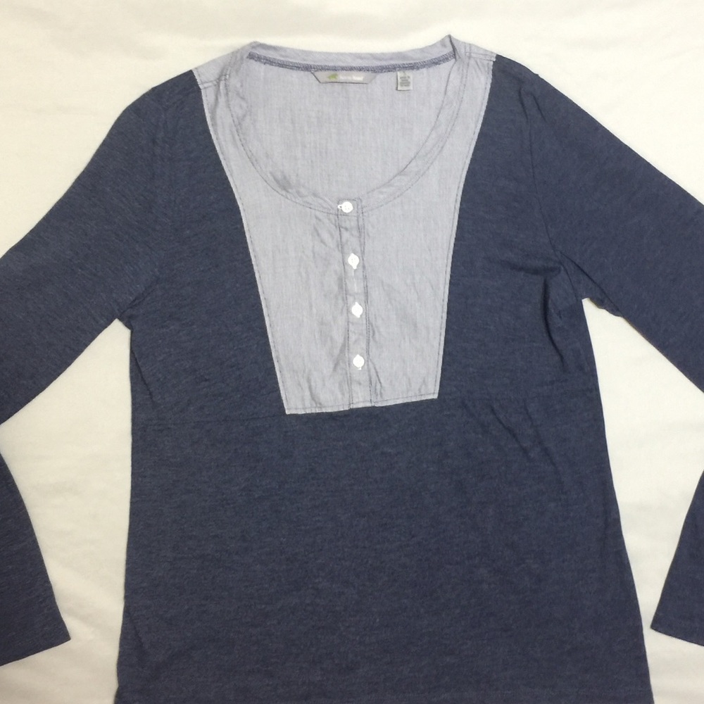 Horny Toad Organic Cotton blend  button down top
